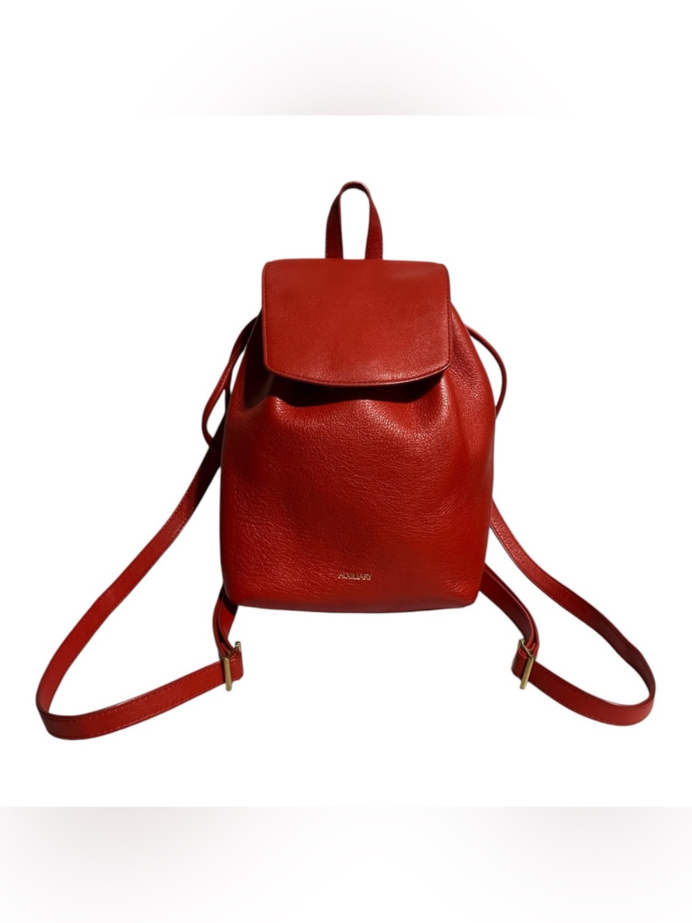 Auxiliary Micro Beyeren Red Leather Drawstring Backpack - Women - Picture 2 of 8